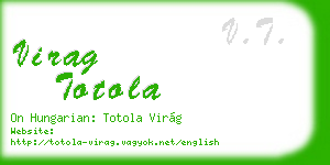 virag totola business card